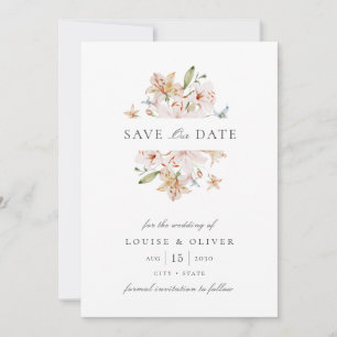 Faire-part de mariage photo florale aquarelle