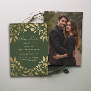 Faire-Part de Mariage Photo Magique de Feuillage d