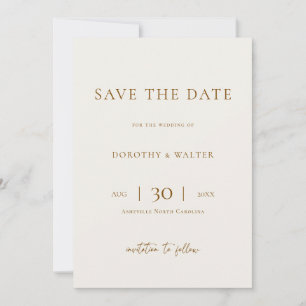 Faire-part de mariage photo minimaliste moderne