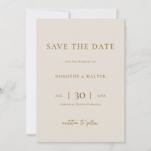 Faire-part de mariage photo minimaliste moderne