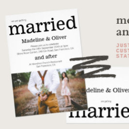 Faire-part de mariage Photo Modern Chic Invitation