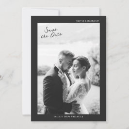 Faire-Part de Mariage Photo Moderne