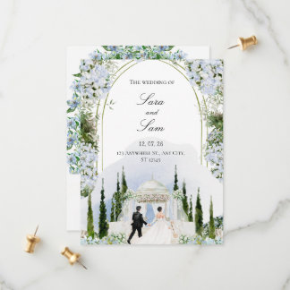 Faire-part de mariage photo moderne élégant simple
