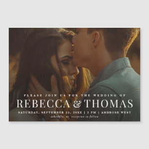 Faire-part de mariage photo moderne et élégant