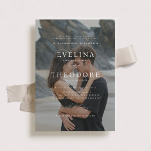 Faire-part de mariage photo officiel Parker