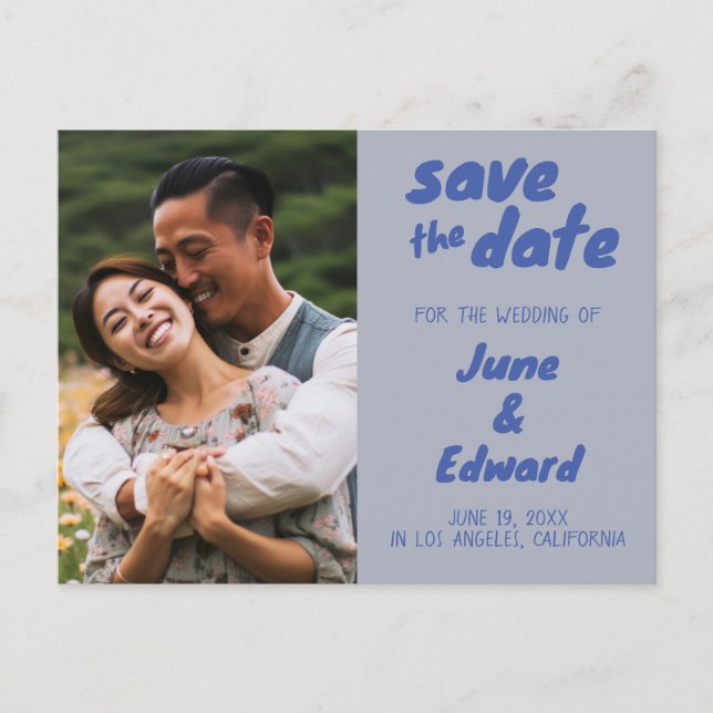 Faire-part de mariage Photo personnalisée ENREGIST (Devant)