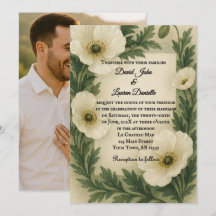 Faire-part de mariage photo Poppy Drift