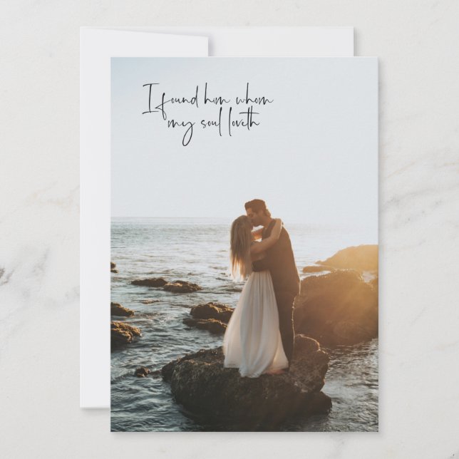 Faire-part de mariage photo Religieux 2 (Devant)