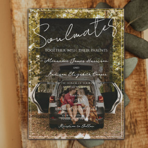 Faire-part de mariage photo Soulmates   Revêtement