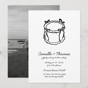Faire-part de mariage photo Whimsical Hand-Drawn C