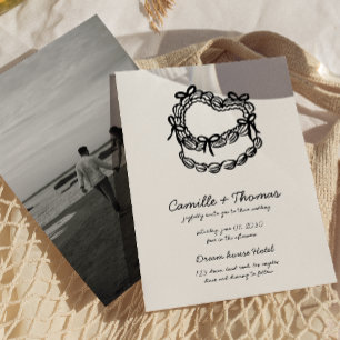 Faire-part de mariage photo Whimsical Hand-Drawn C