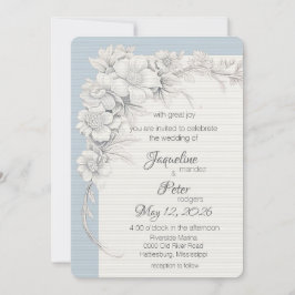 Faire-part de mariage plat mariage Elegance