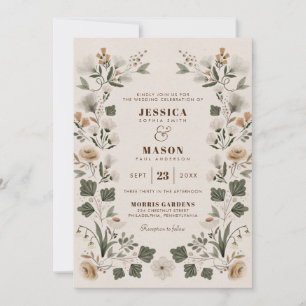 Faire-part de mariage populaire de Boho moderne