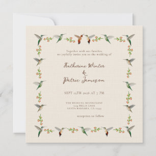 Faire-part de mariage pour colibris