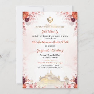Faire-part de mariage pour le Path de Sukhmani Sah