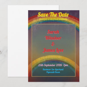 Faire-part de mariage Rainbow