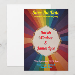 Faire-part de mariage Rainbow