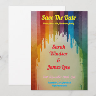 Faire-part de mariage Rainbow