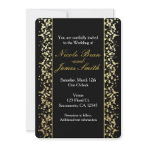 Faire-part de mariage Respiration de bébé noir et