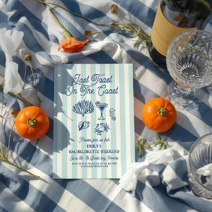 Faire-part de mariage rétro de la côte manuscrite