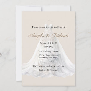 Faire-part de mariage, Robe Mariage