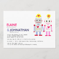 Faire-part de mariage robotique