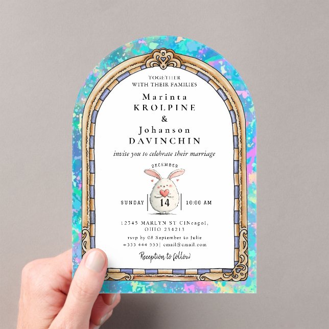 faire-part de mariage romantique (In situ (ordinateur de poche))
