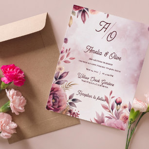 Faire-part de mariage Romantique Blush Ethereal Ma