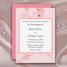 Faire-part de mariage romantique Soft Rose Bud