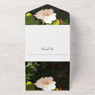 Faire-Part de Mariage Rose Blanche et Carte Tout E