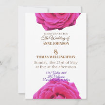 Faire-part de mariage Rose Fleurs