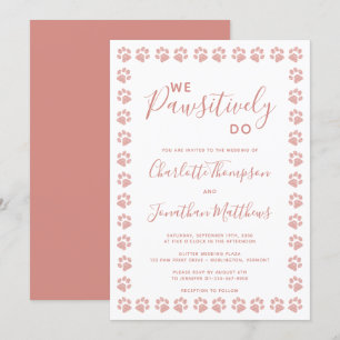 Faire-part de mariage rose Gold Parties scintillan