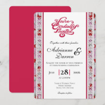 Faire-part de mariage Rose Petal Wedding Invite 2