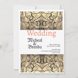 Faire-part de mariage Rose vintage