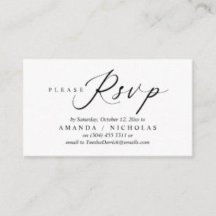 Faire-part de mariage RSVP, Conception de script d