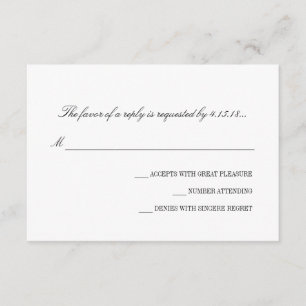 Faire-part de mariage -RSVP   Notions de base