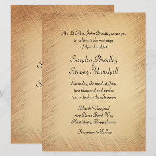 Faire-part de mariage rustique