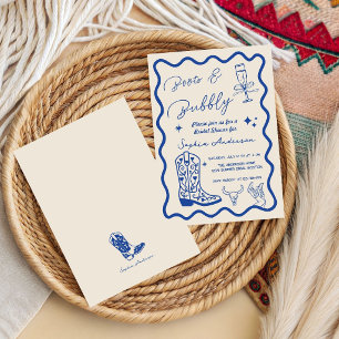 Faire-part de mariage rustique à l'aquarelle 'Boot