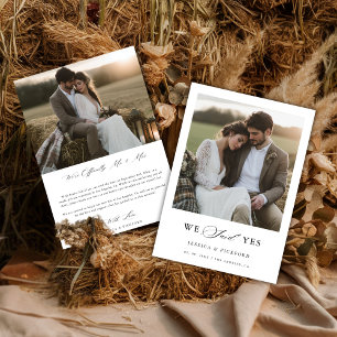 Faire-Part de Mariage Rustique Balle de Foin Nous 
