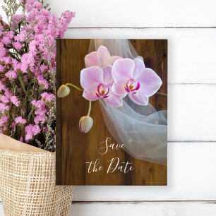 Faire-part de mariage rustique élégant orchidée gr