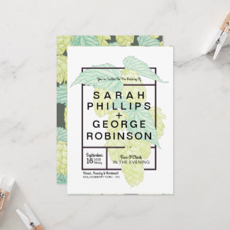 Faire-part de mariage Rustique Moderne Hops