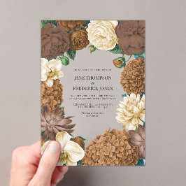 Faire-part de mariage Sable Dune, Copper Glow & Cr