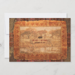 Faire-part de mariage Safari africain