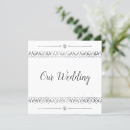 Faire-part de mariage Silver de luxe