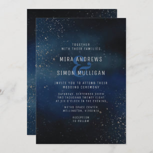 Faire-part de mariage Silver Galaxy