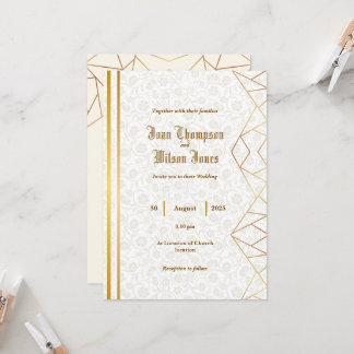 Faire-part de mariage simple