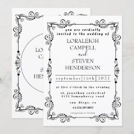 faire-part de mariage simple