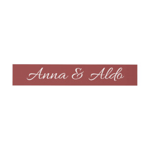 faire-part de mariage simple avec bandeau ventral