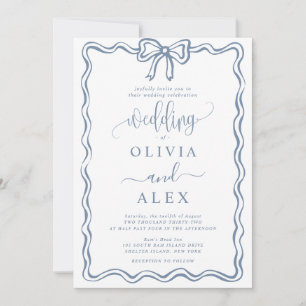 Faire-part de mariage Simple Classic Doodles