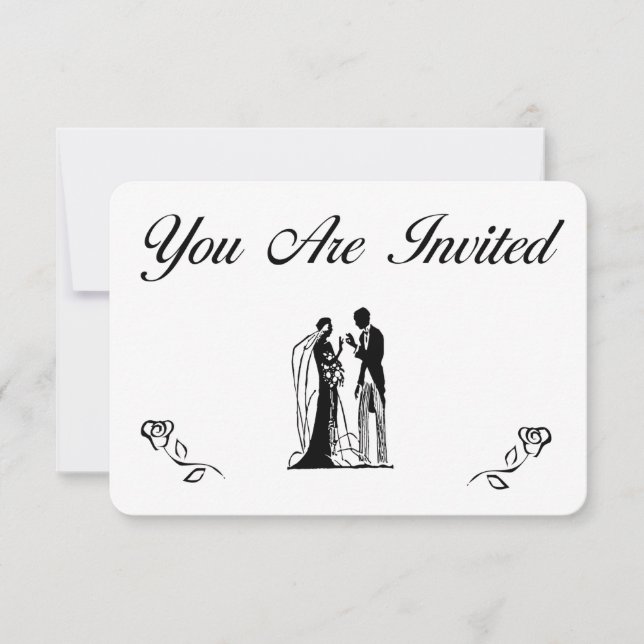 Faire-part de mariage simples (Devant)